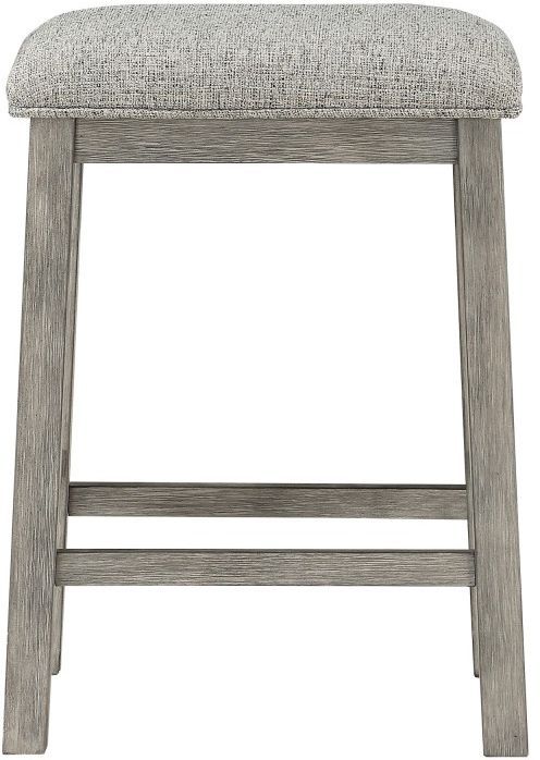 Mazin Furniture Palmer 2-Piece Brown/Gray Counter Stools-1
