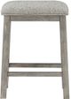 Mazin Furniture Palmer 2-Piece Brown/Gray Counter Stools-1
