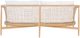 Moe's Home Collection Kuna Natural Teak Outdoor Sofa with White Cushions-3