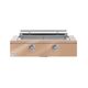 Caliber™ Rockwell Social 42" 2-Burner Champagne Built-In Natural Gas Grill with Polished Chrome Hardware-0