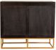 Coaster® Zara Black Walnut/Gold 2-Door Accent Cabinet-1