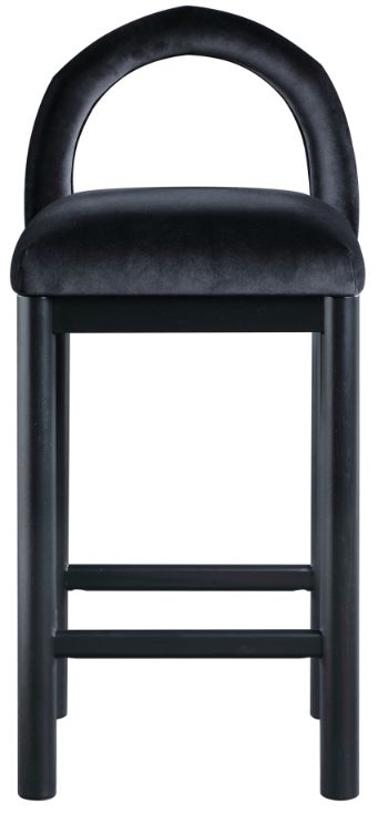Meridian Furniture Conrad Black Upholstered Counter Stool-1