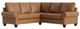 Bassett® Furniture Customizable Benchmade Premier 2-Piece Leather Large Panel Arm L-Shaped Sectional-0