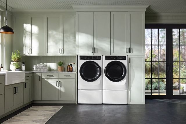Electrolux Perfect Steam™ Matte White Front Load Washer & Electric Dryer Laundry Pair-1