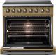 Viking® 5 Series 36" Golden Hour Pro Style Induction Range with Brushed Brass Trim-1