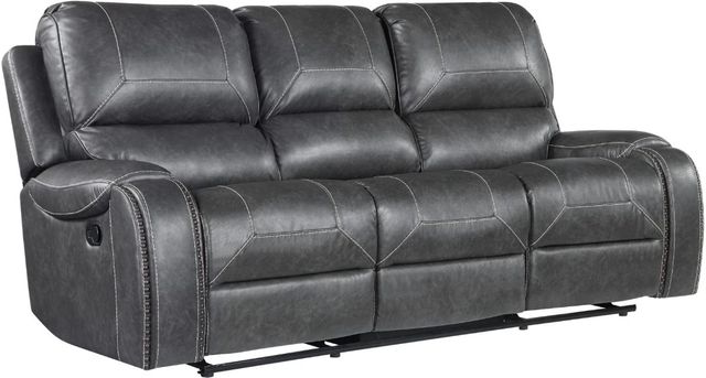 Steve Silver Co. Keily Dove Gray Manual Reclining Sofa-0