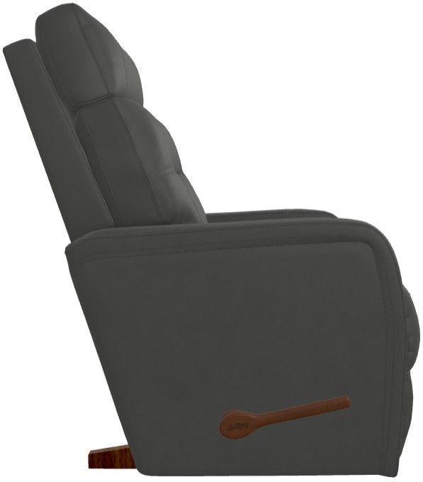 La-Z-Boy® Baron Blue Grey Leather Manual Wall Recliner-3