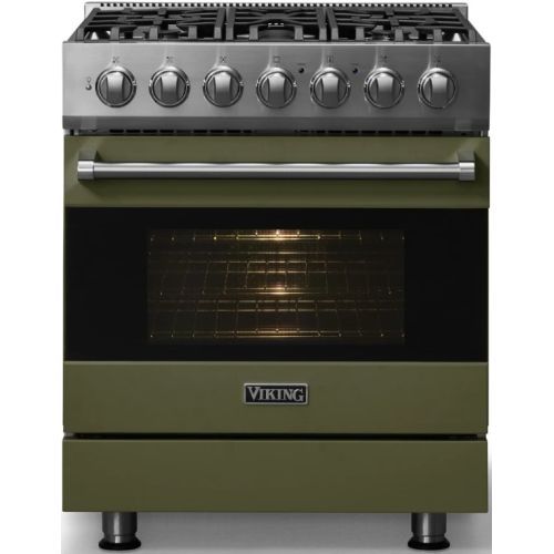 Viking® 3 Series 30" Martini Pro Style Dual Fuel Range-2