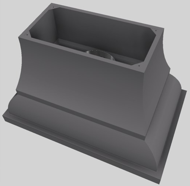 Vent-A-Hood® Designer Series 48" Gunsmoke Island Range Hood-2