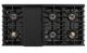 ZLINE Paramount 48" 6.7 cu. ft. Stainless Steel Paramount Dual Fuel Range with 8 Burner DuoPro™ Cooktop and Dual Ovens with Champagne Bronze Helix Handles and Accents-3