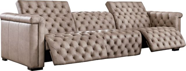 Hooker® Furniture MS Savion Grandier Giovanni Taupe Power Reclining Sofa with Power Headrest-1