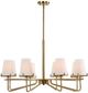 Uttermost® Lassen Warm Brass 8-Light Chandelier-0