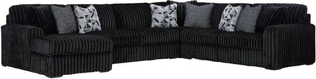Signature Design by Ashley® Midnight-Madness 4-Piece Onyx Left-Arm Facing Sectional and Chaise-0
