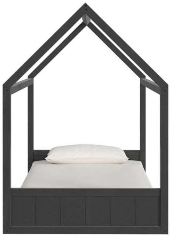 Elements International Sami Gray Youth Twin Bed-3