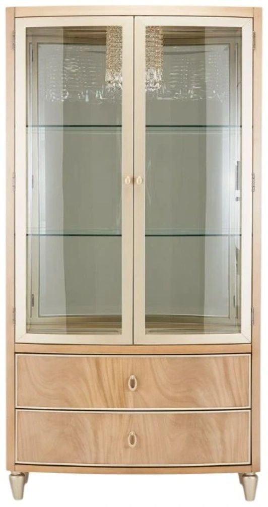 Michael Amini® Villa Cherie Caramel Display Cabinet-1
