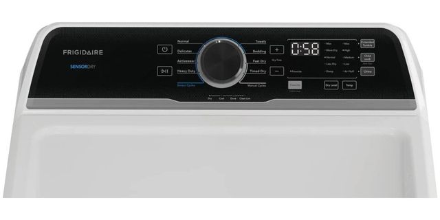 Frigidaire® 7.0 Cu. Ft. White Front Load Gas Dryer-3