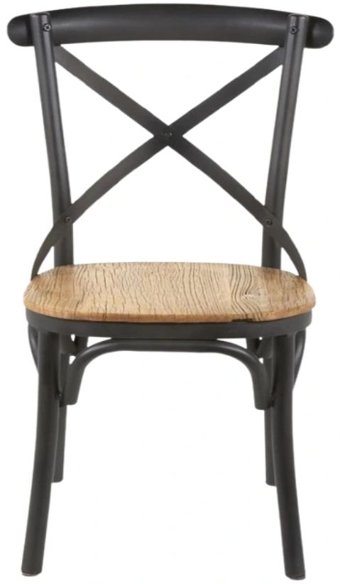 Nest Home Collections Xavier Black/Natural Dining Side Chair-0