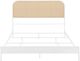 Coaster® Amherst White Queen Metal Rod Bed-1