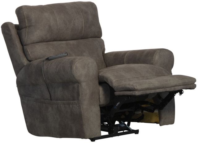 Catnapper® Tranquility Pewter Power Lay Flat Recliner-1