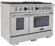 Kucht Professional KX Series 48" Stainless Steel Pro Style Dual Fuel Range with Kucht Horus Thermostat-3