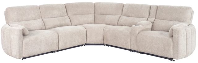 Parker House® Modesto 6-Piece Buttercream Power Reclining Sectional with Power Headrest -0