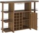 Coaster® Evelio Walnut Bar Unit with Wine Bottle Storage-3