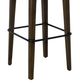 YHD Abau Dark Walnut Leatherette Bar Stool-1