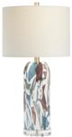 Crestview Collection Everly Beige/Blue Table Lamp-0