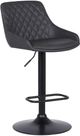 Armen Living Anibal Black/Gray Adjustable Height Stool-0