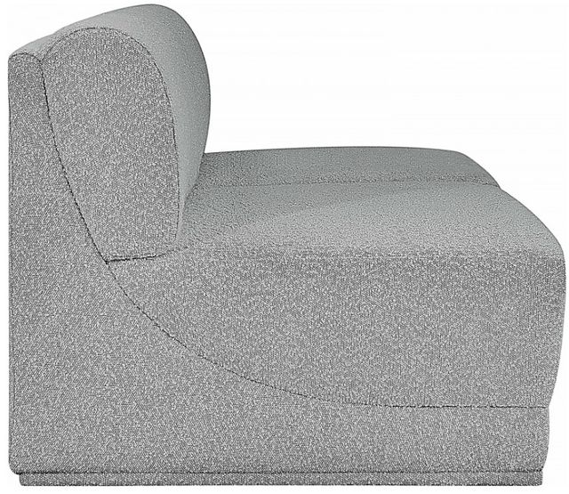 Meridian Furniture Ollie 2-Piece Gray Armless Sofa-2