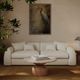 TOV Furniture Kourtney Cream Faux Mohair Sofa-1