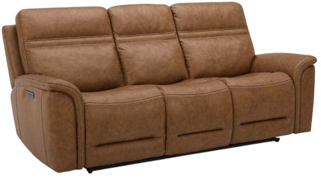 Liberty Furniture Cooper Camel Leather Triple Zero Gravity Power Reclining Sofa-0