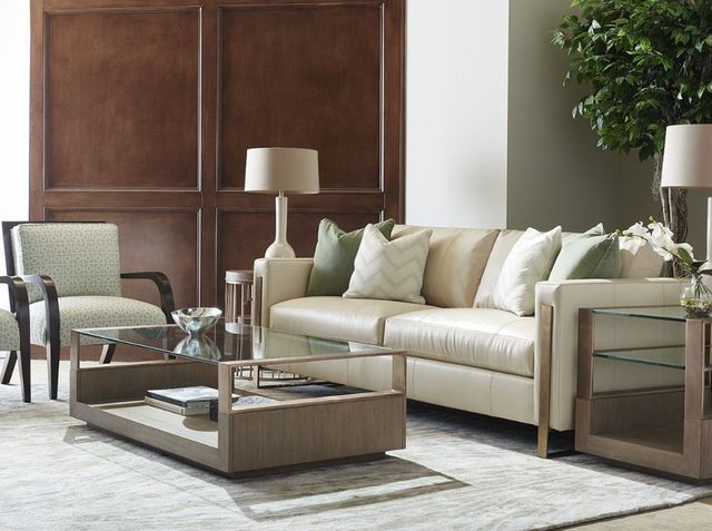 Lexington Home Customizable Shadow Play Nob Hill Leather Sofa-1