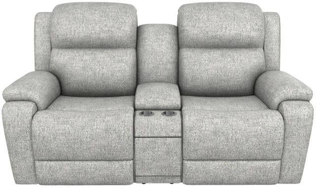 La-Z-Boy® Dorian Steel Power Reclining Loveseat with Console, Headrest, and Lumbar-1