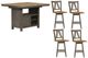 Liberty Furniture Lindsey Farm 5-Piece Gray/Sandstone Gathering Dining Table Set-0