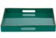 A & B Home Mimosa Turquoise Square Tray-1