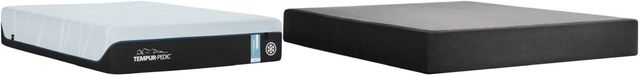 Tempur-Pedic® TEMPUR-LUXEbreeze™ Soft Memory Foam Queen Mattress and TEMPUR-Flat™ High Profile Foundation-0