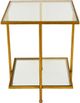 Zeugma Imports® Gold Side Table-2