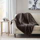 Olliix by Madison Park Arctic Chocolate Ultra Plush Down Alternative Throw-2