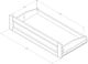 Kodiak Furniture Tucson Rustic Walnut Queen Futon Frame with Storage-2