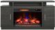 Bell'O® Breya Tifton Oak Media Stand with Electric Fireplace Insert-1
