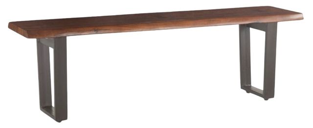 Home Trends & Design Loft Walnut Bench-0