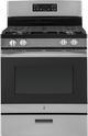 GE® 30" Free Standing Gas Range-Stainless Steel/Black-0