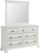 Elements International Bridgestone 4-Piece Antique White Queen Panel Bedroom Set-3