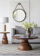 A & B Home Cleveland Matte Black Rope Strap Mirror-5