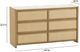 TOV Furniture Paige Natural 6-Drawer Dresser-2