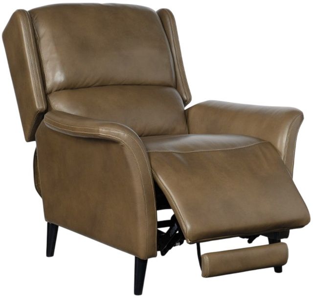 Hooker® Furniture RC Deacon Rogue Walnut Leather Power Recliner with Power Headrest-2