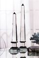 A & B Home Clear/Black Medium Lucent Obelisk Accent-1
