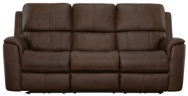 Flexsteel® Henry Burnt Umber Power Reclining Sofa with Power Headrests and Lumbar-2