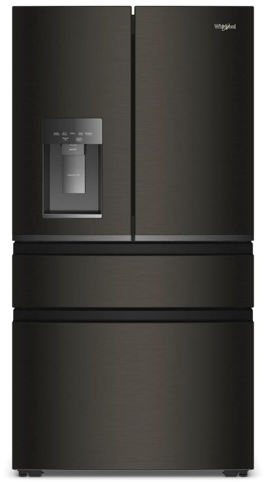 Whirlpool® 36" 22 Cu. Ft. Black Stainless Finish Counter Depth French Door Refrigerator with Nugget Ice-0